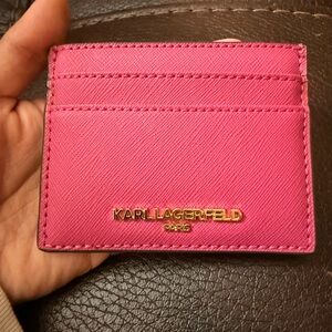 Karl Lagerfeld Vibrant Pink Card Holder